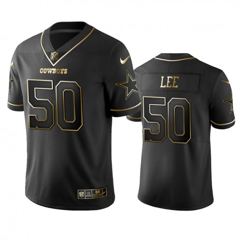 Dallas Cowboys #50 Sean Lee Black Golden Limited Edition Stitched Jersey Men's cheap jerseys for sale - CheapJerseys.Shop