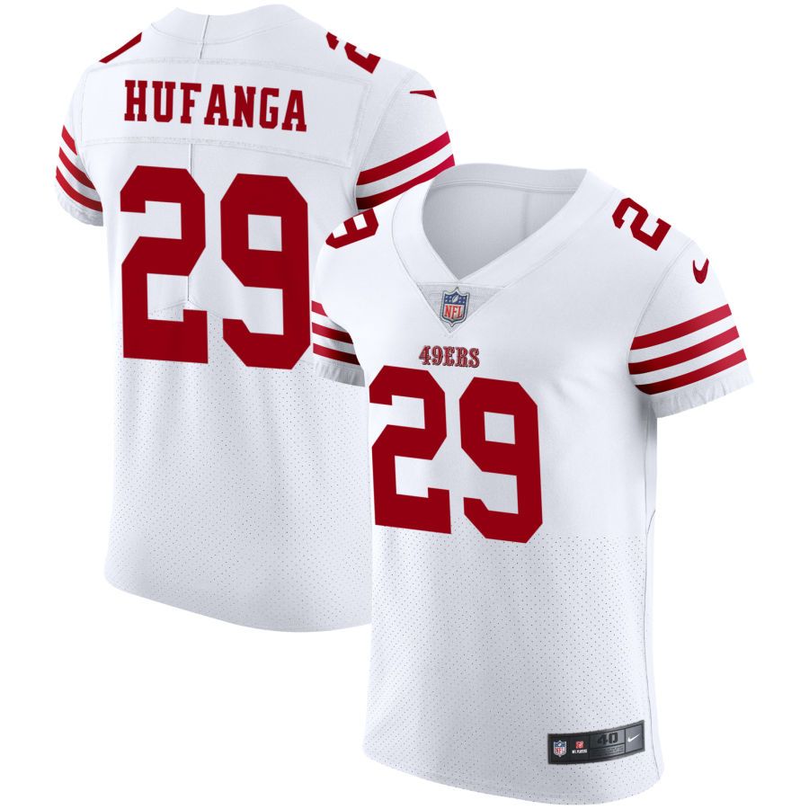 San Francisco 49ers #29 Talanoa Hufanga White Men's 2022-23 Authentic Stitched Vapor Untouchable Elite Jersey cheap jerseys for sale - CheapJerseys.Shop