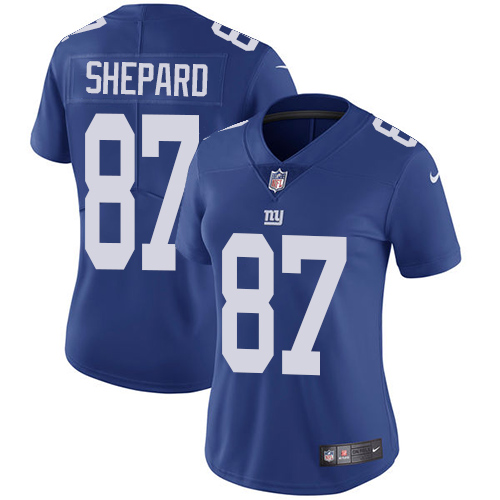 New York Giants #87 Sterling Shepard Royal Blue Team Color Women's Stitched Vapor Untouchable Limited Jersey Womens cheap jerseys for sale - CheapJerseys.Shop