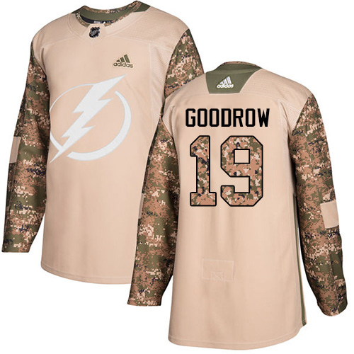 Tampa Bay Lightning #19 Barclay Goodrow Camo Authentic 2017 Veterans Day Stitched Jersey Men's cheap jerseys for sale - CheapJerseys.Shop