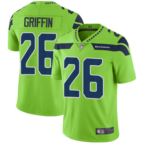 Seattle Seahawks #26 Shaquem Griffin Green Men's Stitched Limited Rush Jersey Men's cheap jerseys for sale - CheapJerseys.Shop