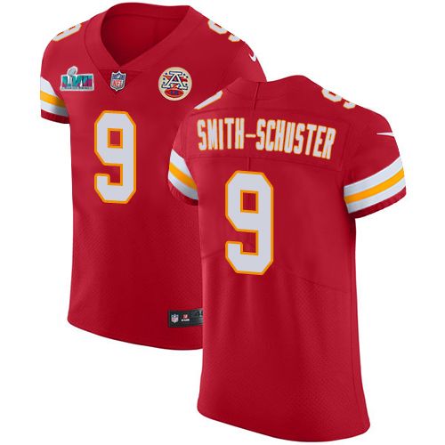 Chiefs #9 JuJu Smith-Schuster Red Team Color Super Bowl LVII Patch Men's Stitched Vapor Untouchable Elite Jersey cheap jerseys for sale - CheapJerseys.Shop