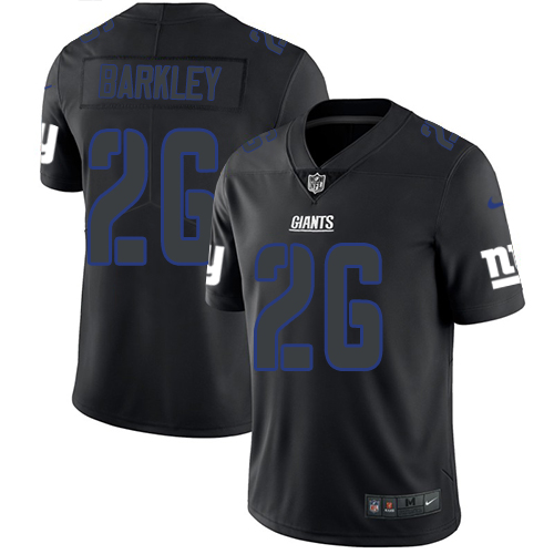 Giants #26 Saquon Barkley Black Men's Stitched Limited Rush Impact Jersey cheap jerseys for sale - CheapJerseys.Shop