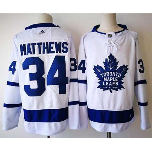 Maple Toronto Maple Leafs #34 Auston Matthews White Road Authentic Stitched Jersey Men's cheap jerseys for sale - CheapJerseys.Shop