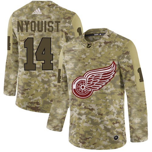 Detroit Red Wings #14 Gustav Nyquist Camo Authentic Stitched Jersey Men's cheap jerseys for sale - CheapJerseys.Shop