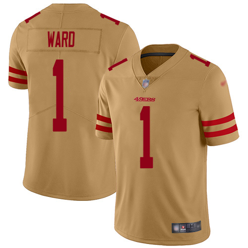 49ers #1 Jimmie Ward Gold Men's Stitched Limited Inverted Legend Jersey cheap jerseys for sale - CheapJerseys.Shop