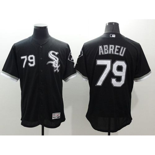 Chicago White Sox #79 Jose Abreu Black Flexbase Authentic Collection Stitched Jersey Men's cheap jerseys for sale - CheapJerseys.Shop