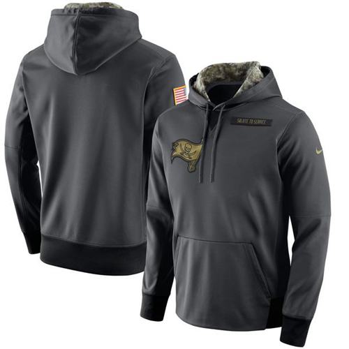 Men's Tampa Bay Buccaneers Anthracite Salute To Service Player Performance Hoodie cheap jerseys for sale - CheapJerseys.Shop
