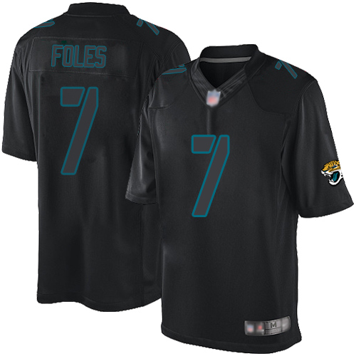 Jacksonville Jaguars #7 Nick Foles Black Men's Stitched Impact Limited Jersey Men's cheap jerseys for sale - CheapJerseys.Shop