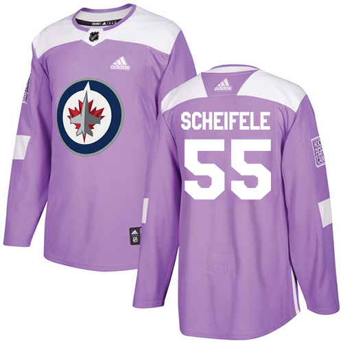 Winnipeg Jets #55 Mark Scheifele Purple Authentic Fights Cancer Stitched Jersey Men's cheap jerseys for sale - CheapJerseys.Shop