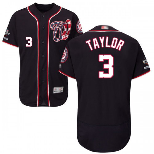 Washington Nationals #3 Michael Taylor Navy Blue Flexbase Authentic Collection 2019 World Series Champions Stitched Jersey Men's cheap jerseys for sale - CheapJerseys.Shop