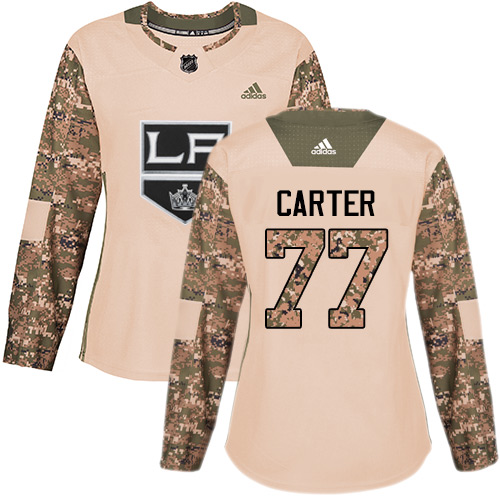 Los Angeles Kings #77 Jeff Carter Camo Authentic 2017 Veterans Day Women's Stitched Jersey Womens cheap jerseys for sale - CheapJerseys.Shop