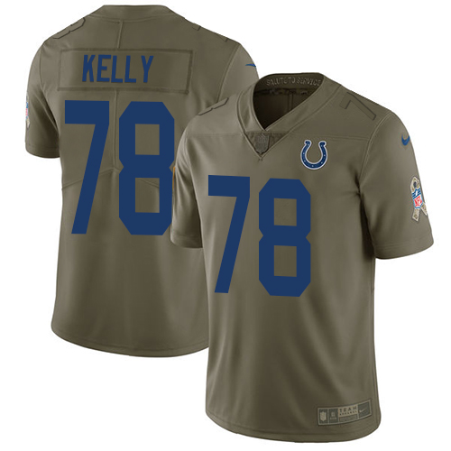 Indianapolis Colts #78 Ryan Kelly Olive Men's Stitched Limited 2017 Salute to Service Jersey Men's cheap jerseys for sale - CheapJerseys.Shop