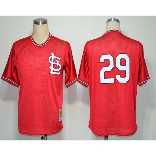 Mitchell And Ness St.Louis Cardinals #29 Vince Coleman Red Throwback Stitched Jersey Men's cheap jerseys for sale - CheapJerseys.Shop