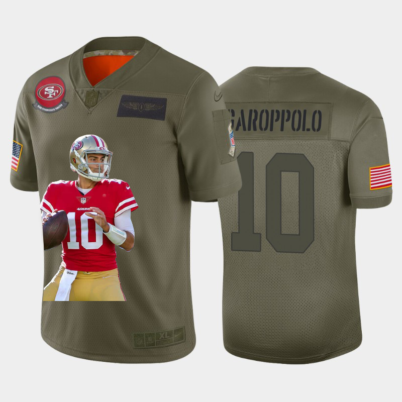 San Francisco 49ers #10 Jimmy Garoppolo Team Hero 4 Vapor Limited Jersey Camo cheap jerseys for sale - CheapJerseys.Shop