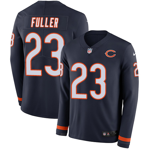 Chicago Bears #23 Kyle Fuller Navy Blue Team Color Men's Stitched Limited Therma Long Sleeve Jersey Men's cheap jerseys for sale - CheapJerseys.Shop