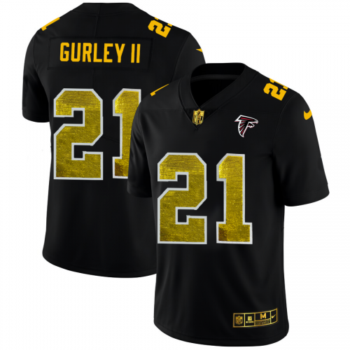 Atlanta Atlanta Falcons #21 Todd Gurley II Men's Black Golden Sequin Vapor Limited Jersey Men's cheap jerseys for sale - CheapJerseys.Shop