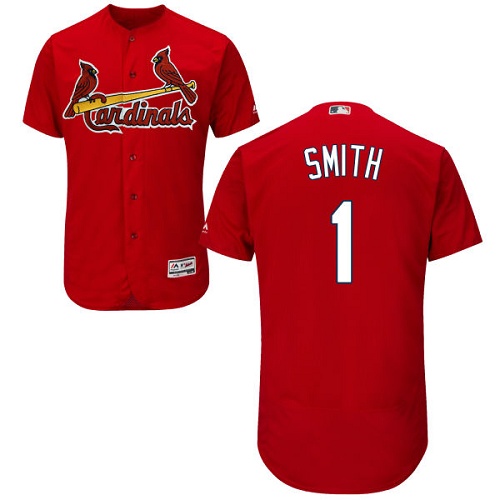 St.Louis Cardinals #1 Ozzie Smith Red Flexbase Authentic Collection Stitched Jersey Men's cheap jerseys for sale - CheapJerseys.Shop