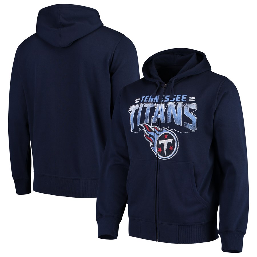 Tennessee Titans G-III Sports By Carl Banks Perfect Season Full-Zip Hoodie Navy cheap jerseys for sale - CheapJerseys.Shop