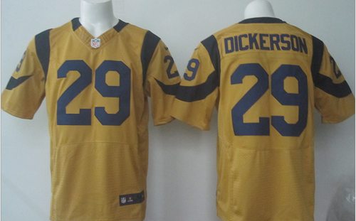 Rams #29 Eric Dickerson Gold Men's Stitched Elite Rush Jersey cheap jerseys for sale - CheapJerseys.Shop