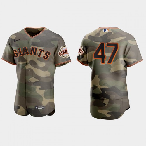 San Francisco San Francisco Giants #47 Johnny Cueto Men's 2021 Armed Forces Day Authentic Jersey -Camo Men's cheap jerseys for sale - CheapJerseys.Shop