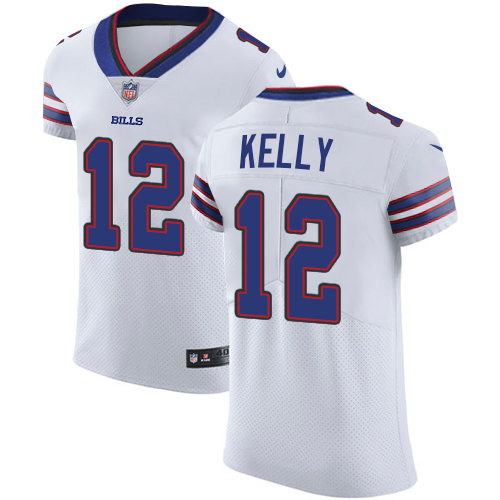 Bills #12 Jim Kelly White Men's Stitched Vapor Untouchable Elite Jersey cheap jerseys for sale - CheapJerseys.Shop