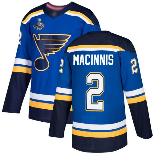 St. Louis Blues #2 Al MacInnis Blue Home Authentic Stanley Cup Champions Stitched Jersey Men's cheap jerseys for sale - CheapJerseys.Shop