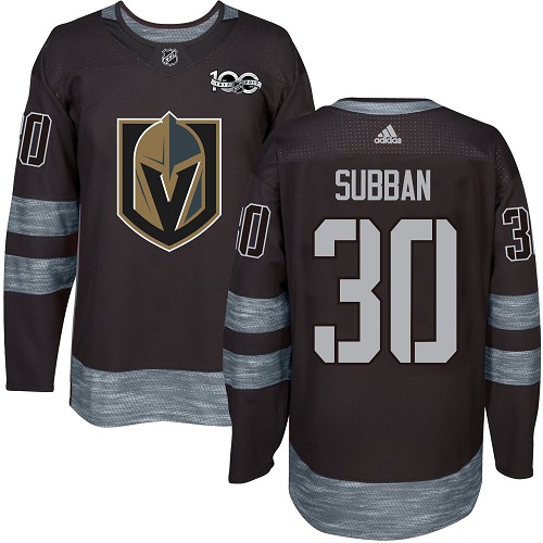 Golden Vegas Golden Knights #30 Malcolm Subban Black 1917-2017 100th Anniversary Stitched Jersey Men's cheap jerseys for sale - CheapJerseys.Shop
