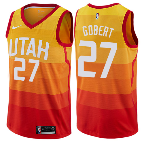 Utah Jazz #27 Rudy Gobert Orange Swingman City Edition Jersey Mens cheap jerseys for sale - CheapJerseys.Shop