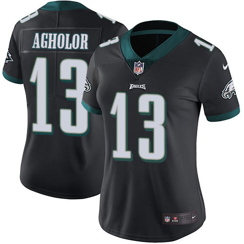 Philadelphia Eagles #13 Nelson Agholor Black Alternate Women's Stitched Vapor Untouchable Limited Jersey Womens cheap jerseys for sale - CheapJerseys.Shop