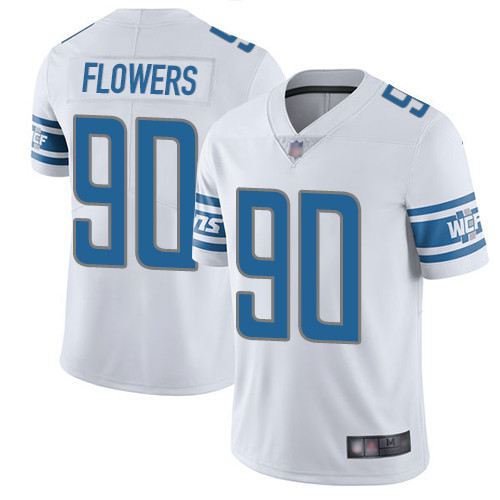 Detroit Lions #90 Trey Flowers White Men's Stitched Vapor Untouchable Limited Jersey Men's cheap jerseys for sale - CheapJerseys.Shop