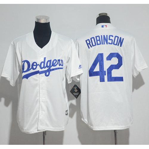 Los Angeles Dodgers #42 Jackie Robinson White Cool Base Stitched Youth Jersey Youth cheap jerseys for sale - CheapJerseys.Shop