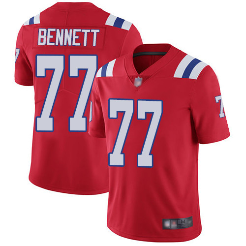 New England Patriots #77 Michael Bennett Red Alternate Men's Stitched Vapor Untouchable Limited Jersey Men's cheap jerseys for sale - CheapJerseys.Shop