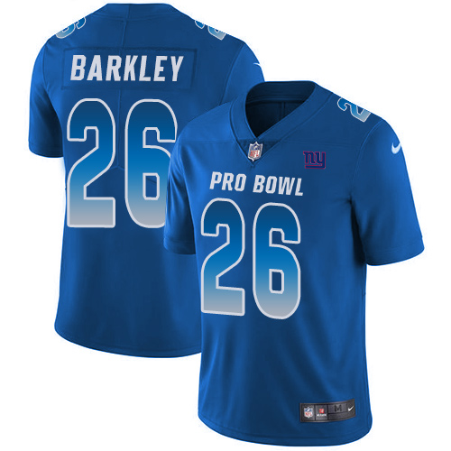 Giants #26 Saquon Barkley Royal Youth Stitched Limited NFC 2019 Pro Bowl Jersey cheap jerseys for sale - CheapJerseys.Shop