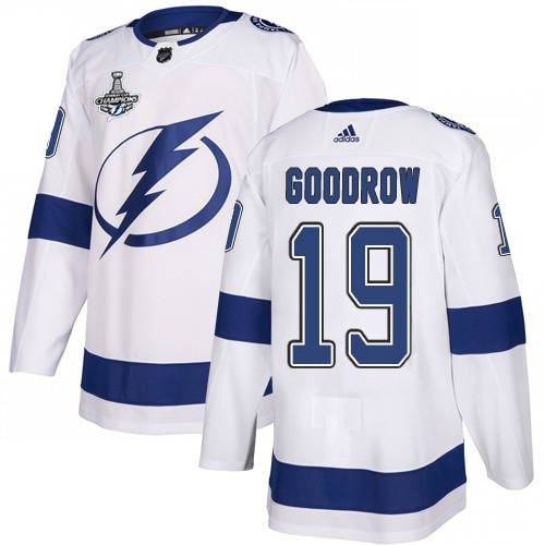 Tampa Bay Lightning #19 Barclay Goodrow White Road Authentic 2020 Stanley Cup Champions Stitched Jersey Men's cheap jerseys for sale - CheapJerseys.Shop