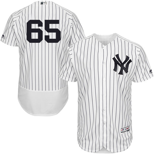 New York Yankees #65 James Paxton White Strip Flexbase Authentic Collection Stitched Jersey Men's cheap jerseys for sale - CheapJerseys.Shop