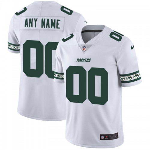 Green Bay Packers Custom White Team Logo Vapor Limited Jersey cheap jerseys for sale - CheapJerseys.Shop