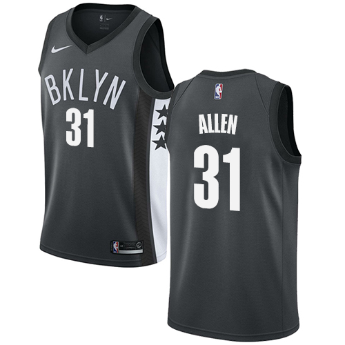 Brooklyn Nets #31 Jarrett Allen Gray Swingman Statement Edition Jersey Mens cheap jerseys for sale - CheapJerseys.Shop