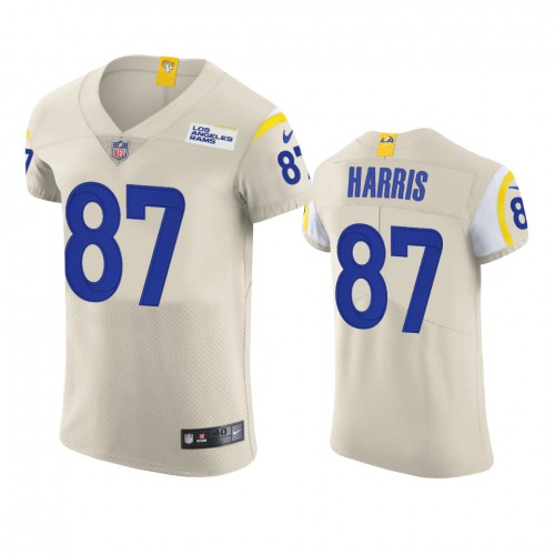 Los Angeles Los Angeles Rams #87 Jacob Harris Men's Vapor Elite Player Jersey - Bone Men's cheap jerseys for sale - CheapJerseys.Shop