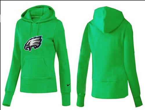 Women's Philadelphia Eagles Logo Pullover Hoodie Green cheap jerseys for sale - CheapJerseys.Shop