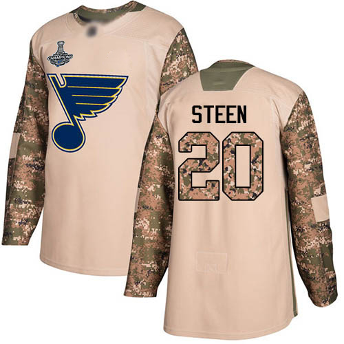St. Louis Blues #20 Alexander Steen Camo Authentic 2017 Veterans Day Stanley Cup Champions Stitched Jersey Men's cheap jerseys for sale - CheapJerseys.Shop
