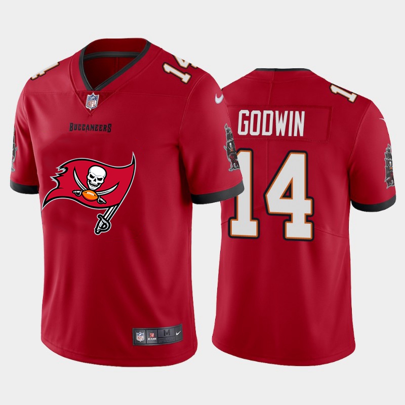 Tampa Bay Buccaneers #14 Chris Godwin Red Men's Big Team Logo Vapor Limited Jersey cheap jerseys for sale - CheapJerseys.Shop