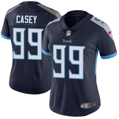Tennessee Titans #99 Jurrell Casey Navy Blue Team Color Women's Stitched Vapor Untouchable Limited Jersey Womens cheap jerseys for sale - CheapJerseys.Shop