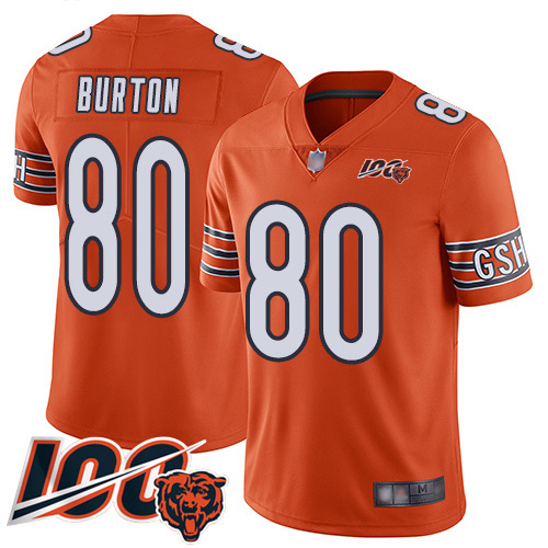 Chicago Bears #80 Trey Burton Orange Youth Stitched Limited Rush 100th Season Jersey Youth cheap jerseys for sale - CheapJerseys.Shop