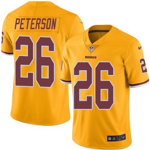 Washington Commanders #26 Adrian Peterson Gold Youth Stitched Limited Rush Jersey Youth cheap jerseys for sale - CheapJerseys.Shop
