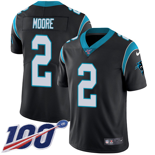 Panthers #2 DJ Moore Black Team Color Men's Stitched 100th Season Vapor Untouchable Limited Jersey cheap jerseys for sale - CheapJerseys.Shop