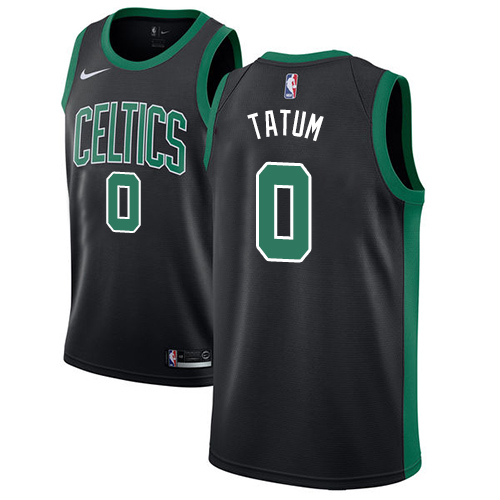 Boston Celtics #0 Jayson Tatum Black Womens Swingman Statement Edition Jersey Womens cheap jerseys for sale - CheapJerseys.Shop