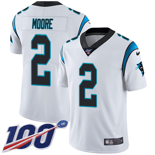 Panthers #2 DJ Moore White Men's Stitched 100th Season Vapor Untouchable Limited Jersey cheap jerseys for sale - CheapJerseys.Shop
