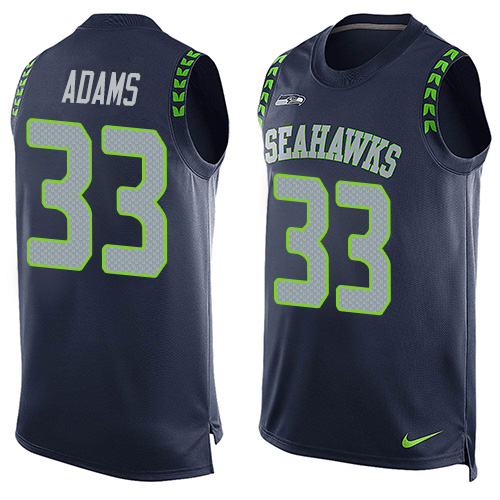Seahawks #33 Jamal Adams Steel Blue Team Color Men's Stitched Limited Tank Top Jersey cheap jerseys for sale - CheapJerseys.Shop