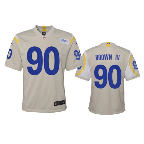 Los Angeles Los Angeles Rams #90 Earnest Brown IV Youth Game Jersey - Bone Youth cheap jerseys for sale - CheapJerseys.Shop